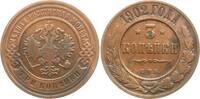 Russland 3 Kopeken Nikolaus II., 1894 - 1917, St. Petersburg -