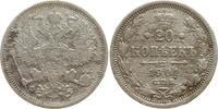 Russland 20 Kopeken Nikolaus II., 1894 - 1917, St. Petersburg -