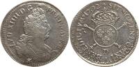 Frankreich, Königreich 1/2 Ecu aux insignes, buste du type aux palmes Ludwig XIV., 1643 - 1715, Lyon, réformation -