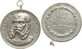 Deutschland, Kaiserreich, Preußen, Königreich Versilberte Bronzemedaille Wilhelm I., 1861 - 1888, auf seinen 90. Geburtstag -