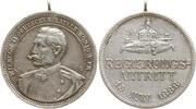 Deutschland, Kaiserreich, Preußen, Königreich Tragbare Medaille Wilhelm II., 1888 - 1918, v. Lauer, auf seinen Regierungsantritt am 15. Juni -