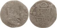 Spanische Niederlande Belgien-Brabant 1/5 Philippstaler Philipp II. von Spanien, 1555 - 1596, Jz. nicht mehr lesbar -