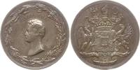 Silbermedaille von Loos, auf Graf August von Gneisenau, Sieg bei Waterloo -