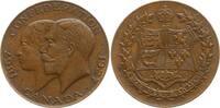Großbritannien, Königreich Bronzemedaille Doppelportrait Victoria und George V., Diamond Jubilee, Confederation UK-Canada -