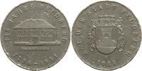 Mecklenburg-Strelitz, Stadt Feldberg Weißmetallmedaille auf das 750. Stadtjubiläum, Ansicht Drostenhaus -