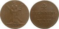 Braunschweig-Calenberg-Hannover 4 Pfennig Georg III., 1760 - 1820, Ausbeute St. Andreasberg -