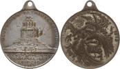 Sachsen, Stadt Leipzig Tragbare versilberte Bronzemedaille Auf die Jahrhundertfeier der Völkerschlacht bei Leipzig, Deutscher Patriotenbund -