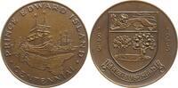 Kanada, Prince Edward Island Bronzemedaille Centennial, 2 Segelschiffe, Landkarte der Insel -