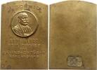 Österreich Vergoldete Bronzeplakette auf A. Schmid, Pionier der Kaninchenzüchter Österreichs -