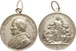 Vatikan Versilberte Bronzemedaille Pius IX., 1846-1878, v. Bianchi, a.d. Einführung des Festes des hl. Joseph 1871 -