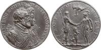 Frankreich, Königreich Große Bleigussmedaille Henri IV., v. Dupré, a.d. Geburt des Dauphin, Brb. des Königs u. Maria v. Medici -
