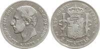 Spanien, Königreich 2 Pesetas Alfonso XII., 1874 - 1885 -
