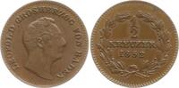Baden, Großherzogtum Cu 1/2 Kreuzer Leopold, 1830 - 1852 -