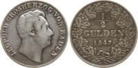 Baden, Großherzogtum 1/2 Gulden Leopold, 1830 - 1852 -
