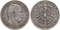 Kaiserreich Deutschland, Königreich Preußen 2 Mark Wilhelm I., 1861 - 1888 -