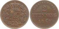 Bayern, Königreich 2 Pfennig Ludwig II., 1864 - 1886 -