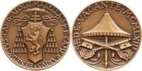 Vatikan - Sede Vacante Bronzemedaille v. Savelli, a.d. Vermögensverwalter Kardinal Camerlengo Benedetto Aloisi-Masella -