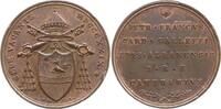 Vatikan - Sede Vacante Bronzemedaille von Nicolo Cerbara, auf Camerlengo Cardinal Pietro Francesco Galleffi -