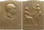 Belgien, Königreich Bronzeplakette v. Bonnétain, auf den Mediziner und Nobelpreisträger Jules Bordet, 1870 - 1961 -