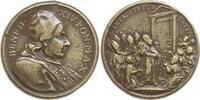 Vatikan Messingmedaille Benedikt XIV., 1740-1758, Öffnung der heiligen Pforte in Anw. der Kardinäle -