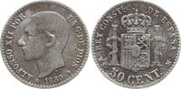 Spanien, Königreich 50 Centimos Alfonso XII., 1874 - 1885 -