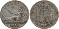 Spanien, Provisorische Regierung 2 Pesetas -