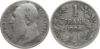 Belgien, Königreich 1 Frank Leopold II., 1865 - 1909 -