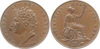 Großbritannien 1/2 Penny George IV., 1820 - 1830 -