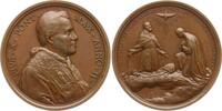 Vatikan Bronzemedaille Pius X., 1903 - 1914, von Bianchi, auf die Heiligsprechungen des Jahres -