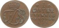 Sachsen-Weimar-Eisenach, Herzogtum 1 Guter Pfennig Ernst August Constantin unter Vormundschaft von Friedrich III., 1749 - 1755 -