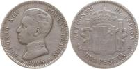 Spanien, Königreich 1 Peseta Alfonso XIII., 1886 - 1941 -