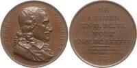 Frankreich, Königreich, Paris Bronzemedaille v. Gatteaux, Autor und Dramatiker Pierre Corneille, 1606 - 1684 -