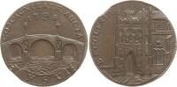 Großbritannien, Königreich - Suffolk 1/2 Penny Token George III., 1760 - 1820, Beccles Bridge and St. Michael's Church in Beccles -