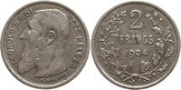 Belgien, Königreich 2 Francs Leopold II., 1865 - 1909 -