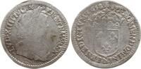 Frankreich, Königreich 1/12 Ecu a la mèche longue Ludwig XIV., 1643 - 1715, Montpellier -