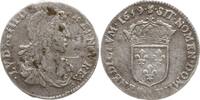Frankreich, Königreich 1/12 Ecu au buste juvénile Ludwig XIV., 1643 - 1715, Limoges -