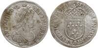 Frankreich, Königreich 1/12 Ecu a la mèche longue Ludwig XIV., 1643 - 1715, Limoges -