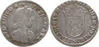 Frankreich, Königreich 1/12 Ecu a la mèche longue Ludwig XIV., 1643 - 1715, Montpellier -