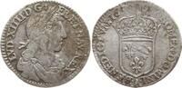 Frankreich, Königreich 1/12 Ecu au buste juvénile Ludwig XIV., 1643 - 1715, Paris -