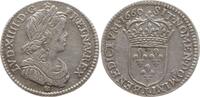 Frankreich, Königreich 1/12 Ecu a la mèche longue Ludwig XIV., 1643 - 1715, Limoges -