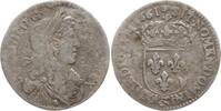 Frankreich, Königreich 1/12 Ecu au buste juvénile Ludwig XIV., 1643 - 1715, Aix -