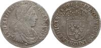 Frankreich, Königreich 1/12 Ecu au buste juvénile Ludwig XIV., 1643 - 1715, Lyon -