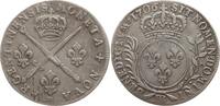 Frankreich, Königreich 33 Sols de Strasbourg aux insignes et aux palmes Ludwig XIV., 1643 - 1715, Straßburg -