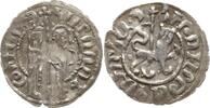 Armenien Tram Hetoum I. und Zabel, 1226 - 1271, Herrscherpaar / Löwe n.r. vor Patriarchenkreuz -