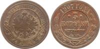 Russland 3 Kopeken Nikolaus II., 1894 - 1917, St. Petersburg -