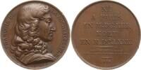 Frankreich, Königreich Bronzemedaille v. Caunois, auf Francois de la Rochefoucauld, Militär, Politiker und Literat -