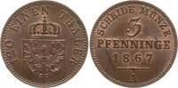 Preußen, Königreich 3 Pfennig Wilhelm I., 1861 - 1888 -