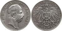 Sachsen, Königreich 2 Mark Georg, 1902 - 1904, auf seinen Tod -