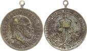 Deutschland, Kaiserreich, Preußen, Königreich Tragbare, versilberte Messingmedaille Wilhelm II., 1888 - 1918, auf den 100. Geburtstag Wilhelm I. -