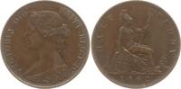 Großbritannien 1/2 Penny (Halfpenny) Victoria, 1837 - 1901 -